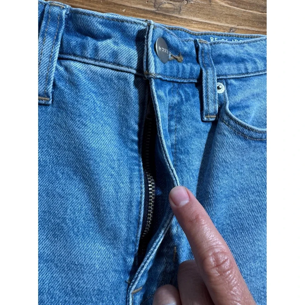 J.Crew High-rise straight jean '96 semi-stretch Women 25 Light Indigo Blue CC613